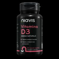 Vitamina D3 naturala, 4000UI, 60 capsule, Niavis