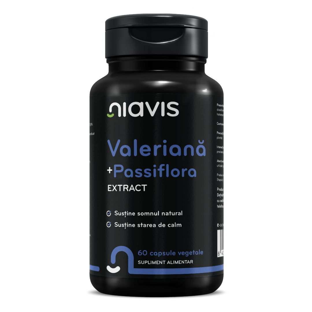 Valeriana + Passiflora extract, 60 capsule, Niavis