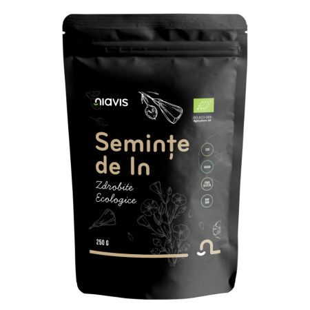 Seminte de in zdrobite, 250 g, Niavis