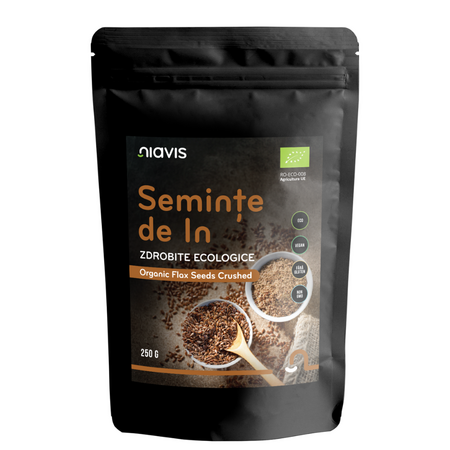 Seminte de in zdrobite Bio, 250 g, Niavis