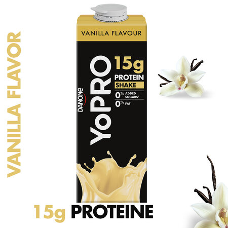 Bautura UHT din lapte cu gust de vanilie, 250 ml, YoPRO 629390
