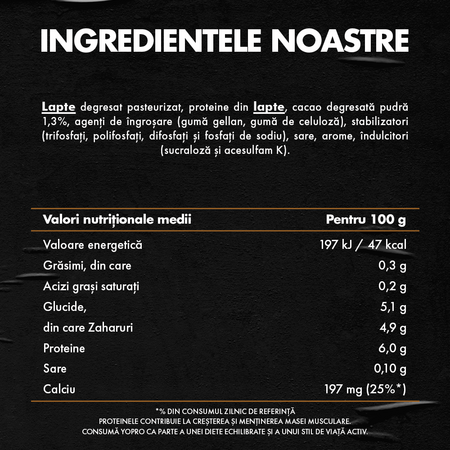 Bautura UHT din lapte cu gust de ciocolata, 250 ml, YoPRO 629385
