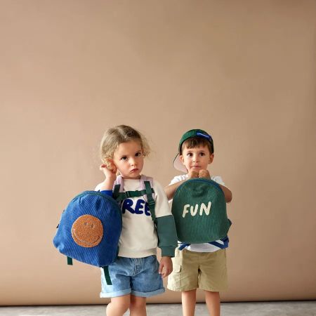 Rucsac pentru copiii, Little Gang Smile Blue, +2 ani, Laessig 625873