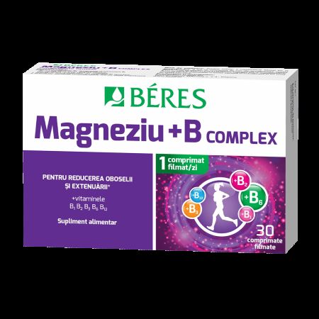 Magneziu+B Complex, 30 comprimate filmate, Beres