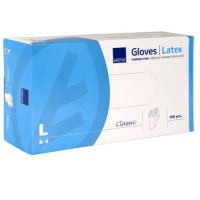 Manusi pentru examinare din latex cu pudra masura L, 100buc, Abena