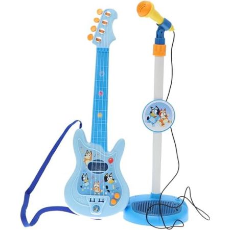 Set Chitara si Microfon Bluey, +3 ani, Reig Musicales