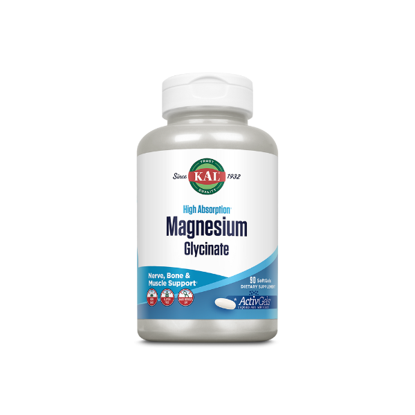 Magnesium Glycinate, 90 capsule gelatinoase moi, Kal