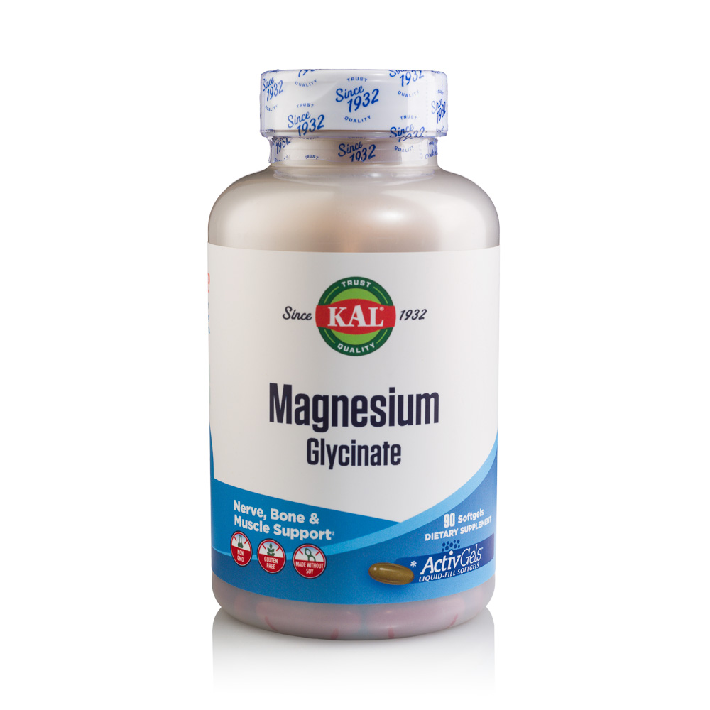 Magnesium Glycinate, 90 capsule gelatinoase moi, Kal