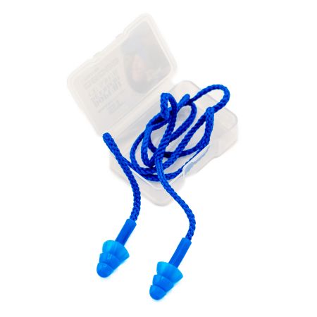 Dopuri de urechi din silicon cu snur si cutie de transport, 1 pereche, Smart Touch 625977