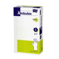 Manusi examinare latex pudrate, Small, 100 bucati, Ambulex