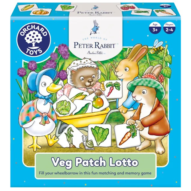 Joc educativ Loto Gradina cu Legume Peter Rabbit, 3+ ani, Orchard