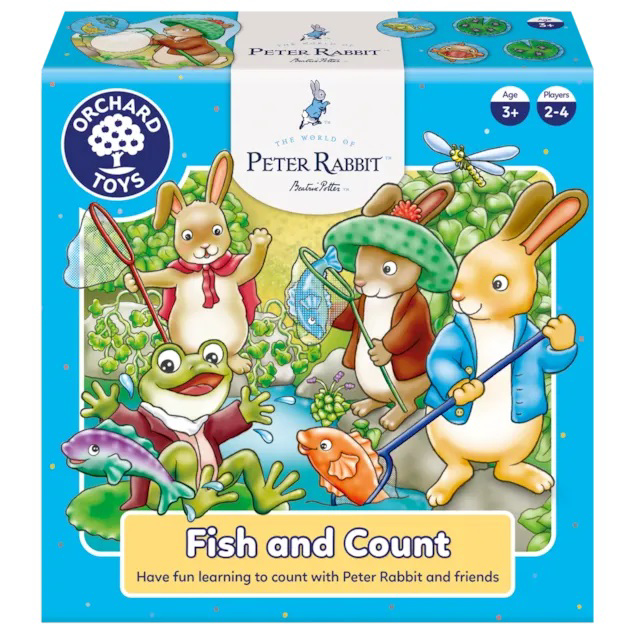 Joc educativ pescuieste si numara Peter Rabbit, 3-6 ani, Orchard