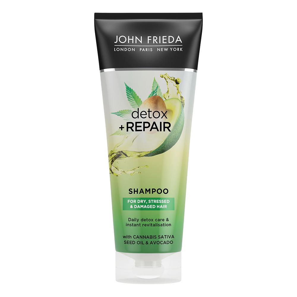 Sampon reparator pentru par deteriorat Detox+Repair, 250 ml, John Frieda