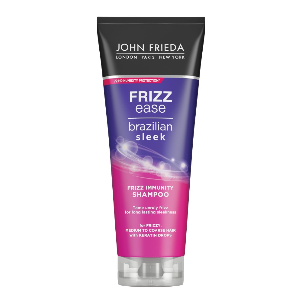 Sampon pentru netezirea firelor rebele Brazilian Sleek Frizz Ease, 250 ml, John Frieda