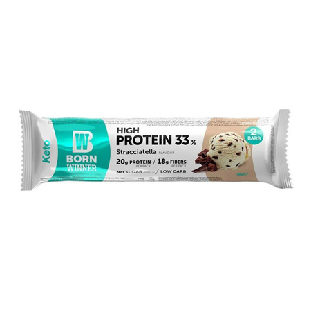 Baton proteic cu Stracciatella Keto
