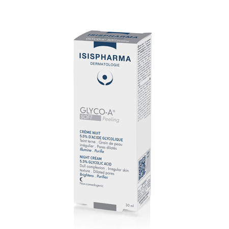 Crema de noapte cu 5.5% acid glicolic, Glyco-A Soft Peeling, 30 ml, IsisPharma 679282