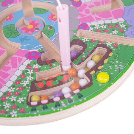Puzzle labirint In gradina, + 3 ani, Big Jigs 626609
