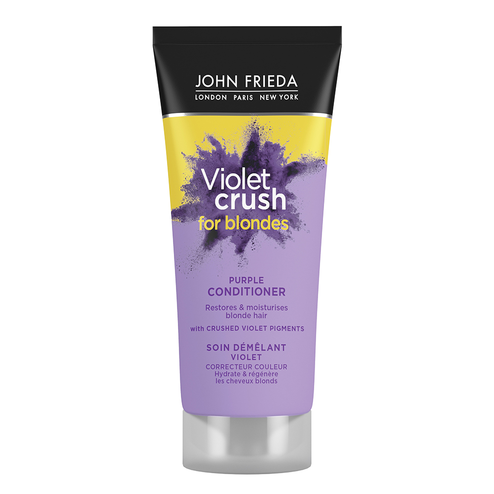 Balsam cu pigment violent pentru par blond Violet Crush, 75 ml, John Frieda