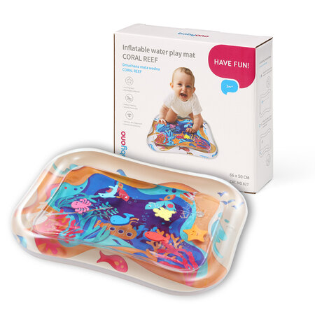 Covoras gonflabil cu apa pentru bebelusi, +3 luni, Babyono 626827