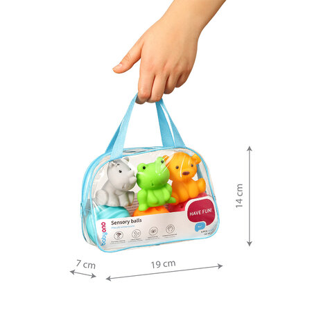 Set 6 mingi senzoriale, + 6 luni, Babyono 626876