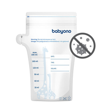 Pungi pentru stocarea laptelui matern, 30 bucati, Babyono 626906