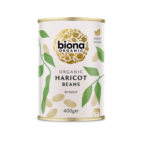 Fasole alba Haricot Bio, 400 g, Biona