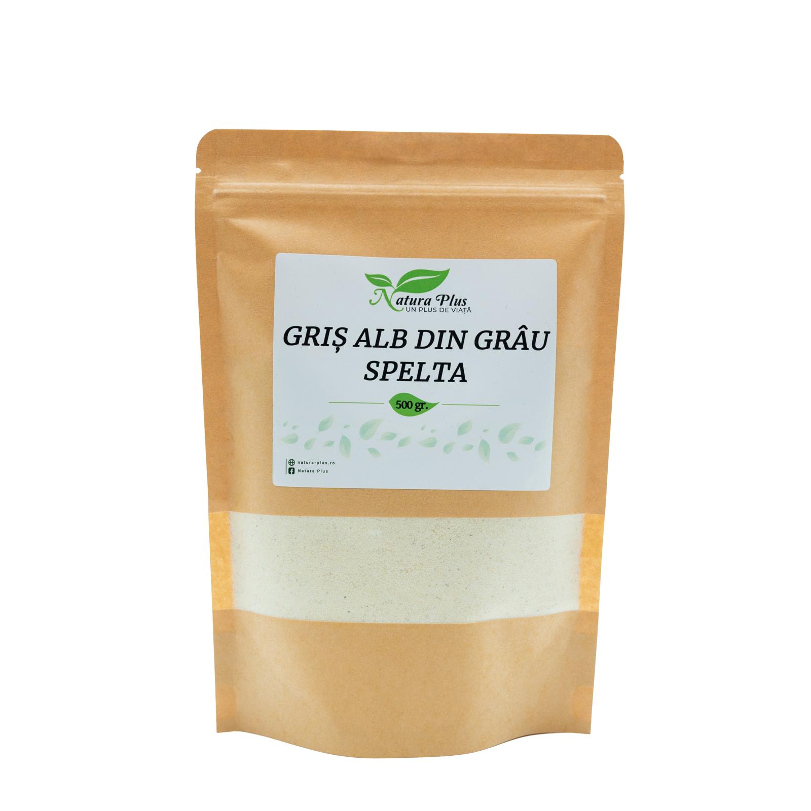 Gris alb din grau spelt, 500g, Natura Plus