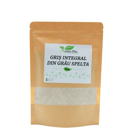 Gris integral din grau spelt, 500g, Natura Plus