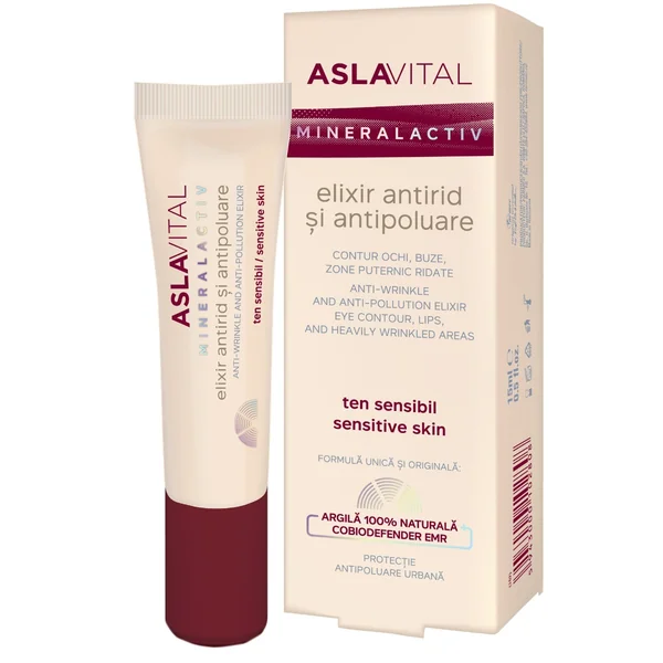 Crema Elixir antirid MineralActiv, 15 ml, AslaVital