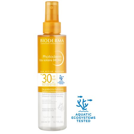 Apa cu protectie solara SPF30 Photoderm Bronz, 200 ml, Bioderma 627663