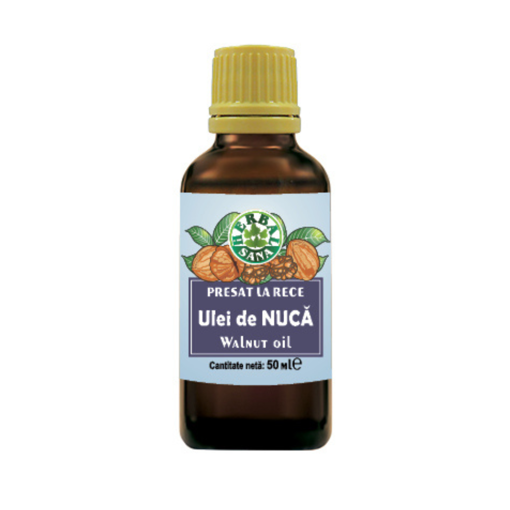 Ulei de Nuca presat la rece, 50 ml, Herbal Sana