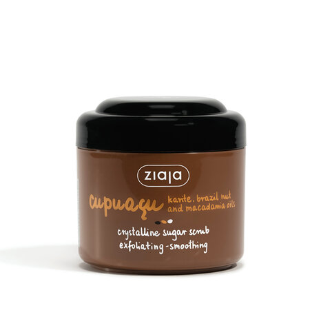 Scrub exfoliant pentru corp cu zahar cristalin Cupuacu, 200 ml, Ziaja