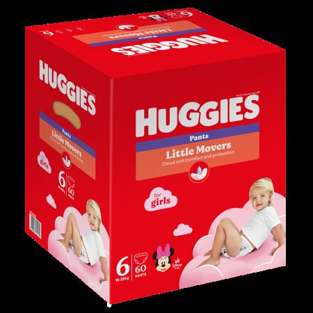 Scutece Pants Soft Comfort Girl Nr. 6, 15-25 kg, 60 bucati, Huggies