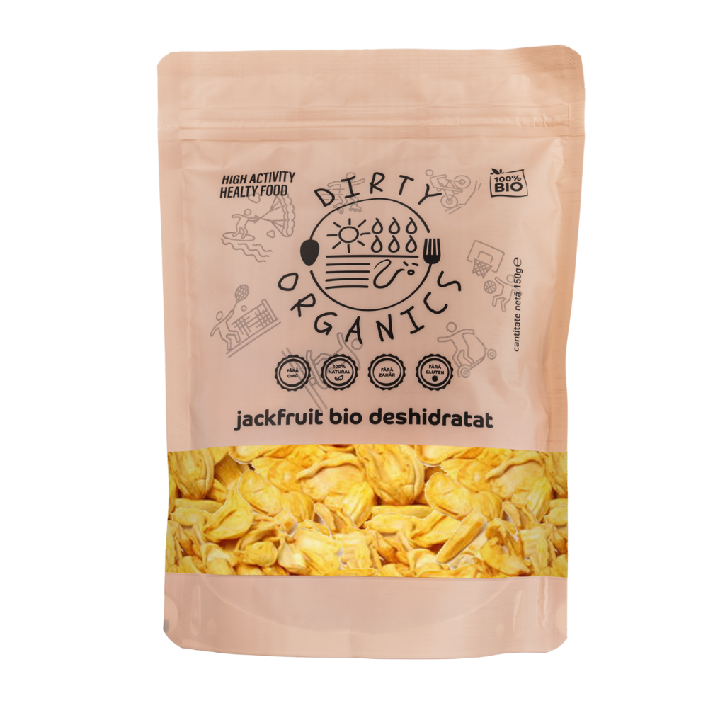 Jackfruit Bio deshidratat, 150 g, Dirty Organics