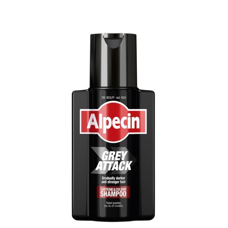 Sampon cu cafeina pentru parul grizonat Grey Attack, 200 ml, Alpecin