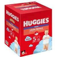 Scutece Pants Little Movers, Nr. 5, 12 - 17 kg, Boy, 68 buc, Huggies