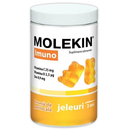 ZDROVIT MOLEKIN IMUNO 3 ANI+ JELEURI GUMATE AROMA PORTOCALE  60 BUC