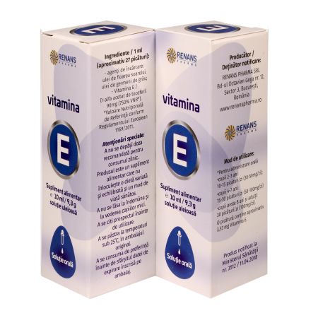 Vitamina E solutie orala, 10 ml, Renans 758462