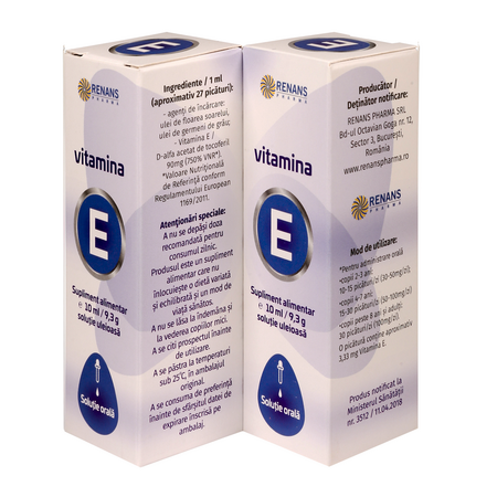 Vitamina E solutie orala, 10 ml, Renans 758462
