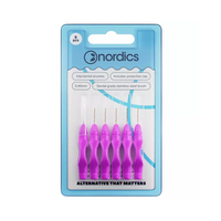 Periute interdentare cu capac protector, 6 bucati, Nordics