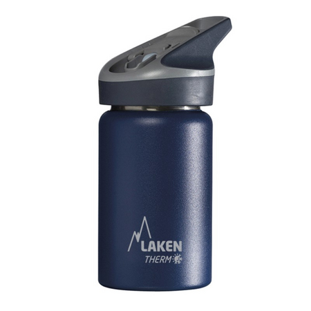 Termos inox cu capac automat Jannu Albastru, 350ml, Laken
