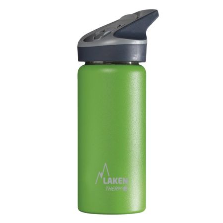 Termos inox cu capac automat Jannu Verde, 500ml, Laken