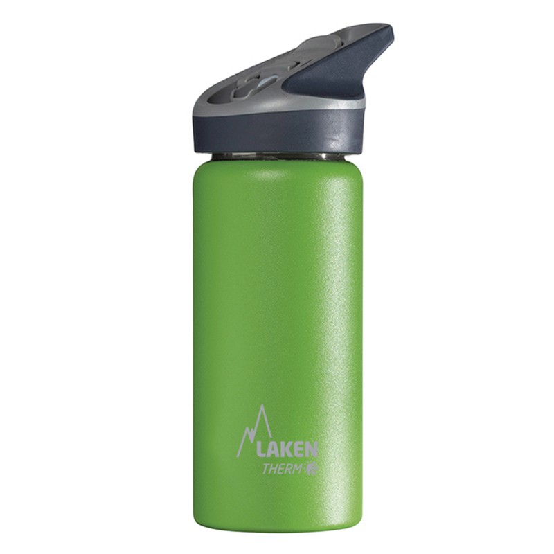 Termos inox cu capac automat Jannu, Verde, 500 ml, Laken