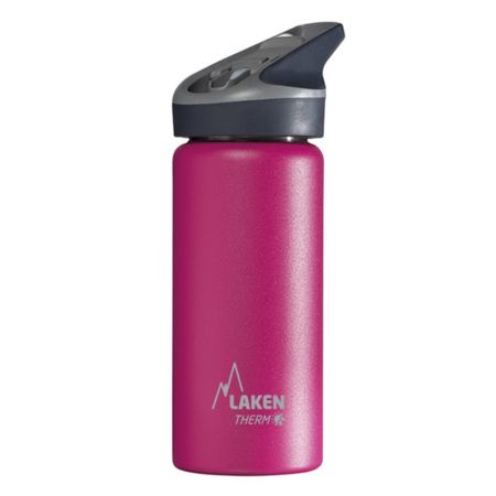 Termos inox cu capac automat Jannu, Fucsia, 500 ml, Laken