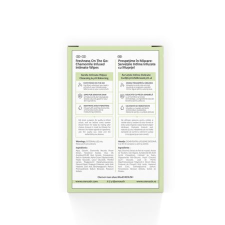 Servetele intime biodegradabile, 10 bucati, Enroush 628344