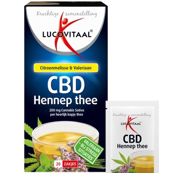 Ceai de canepa CBD, 20 plicuri, Lucovitaal