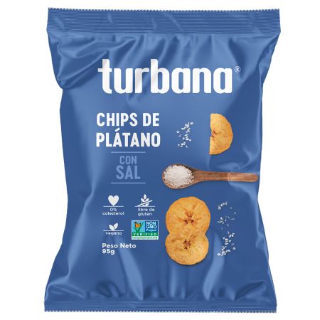 TURBANA CHIPS DE PLANTAN VERDE 95 GR