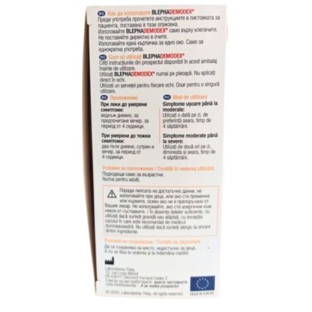 Servetele sterile pentru igiena pleoapelor Blephademodex, 30 bucati, Thea 772130