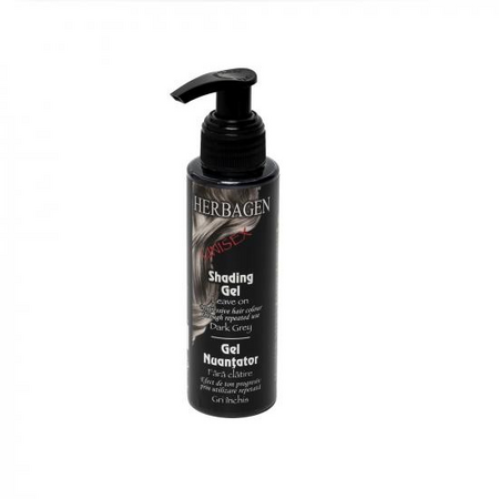 Gel de nuantare progresiva fire albe Unisex, Gri inchis, 100ml, Herbagen