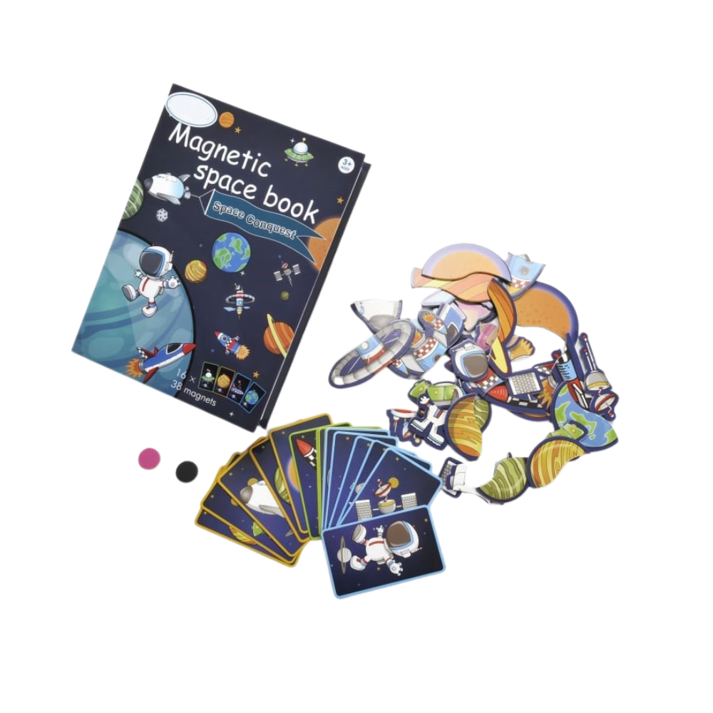 Carte magnetica educativa cu spatiul cosmic, + 3 ani, AcSmart